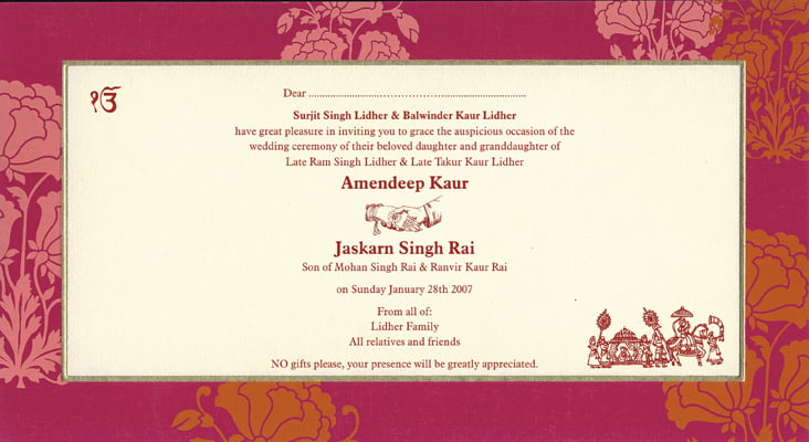 Best Indian Wedding Invitation Wording For Daughter 