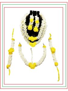 flower jewellery for haldi online shopping