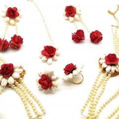 flower jewellery for haldi online shopping